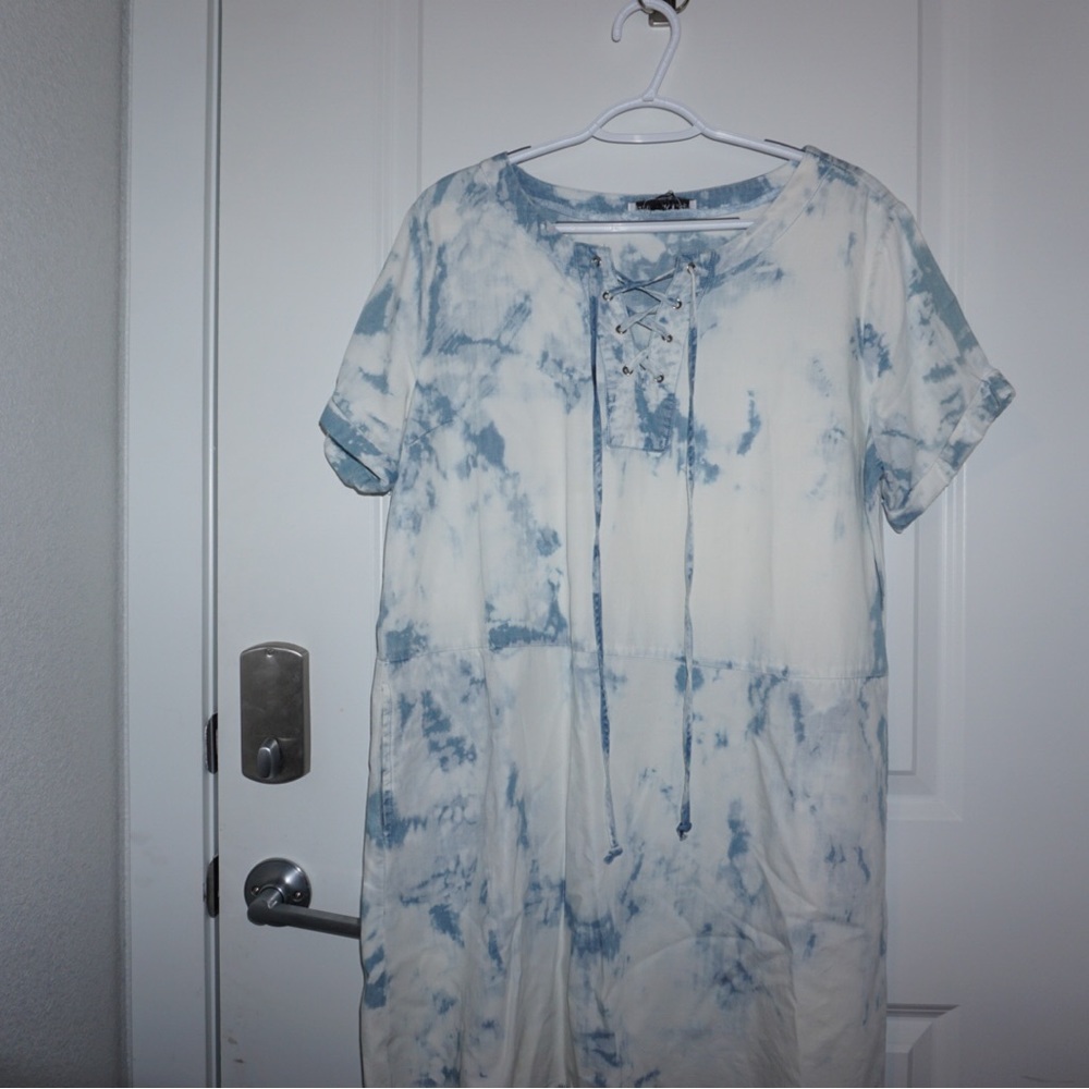 Blue washed dress